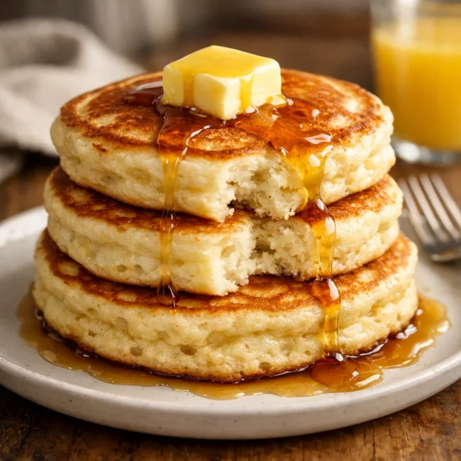 Cloud-like Buttermilk Pancakes