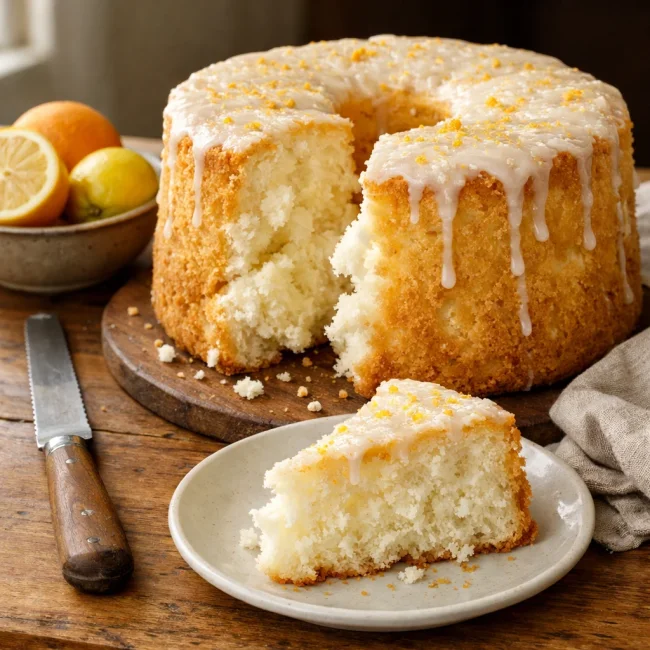 Cloud Puff Angel Cake