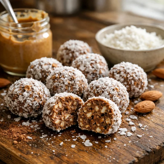Coconut Almond No-Bake Bites