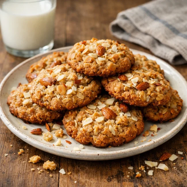 Coconut-Almond Oatmeal Cookies