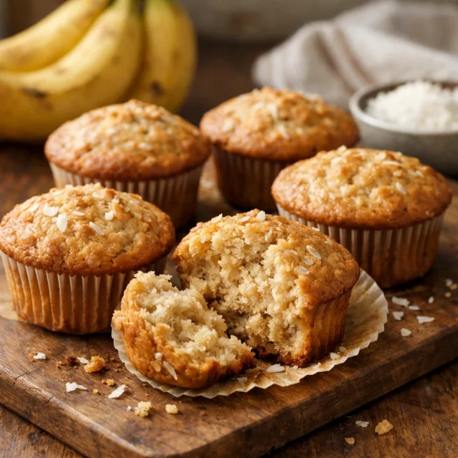 Coconut Banana Muffins