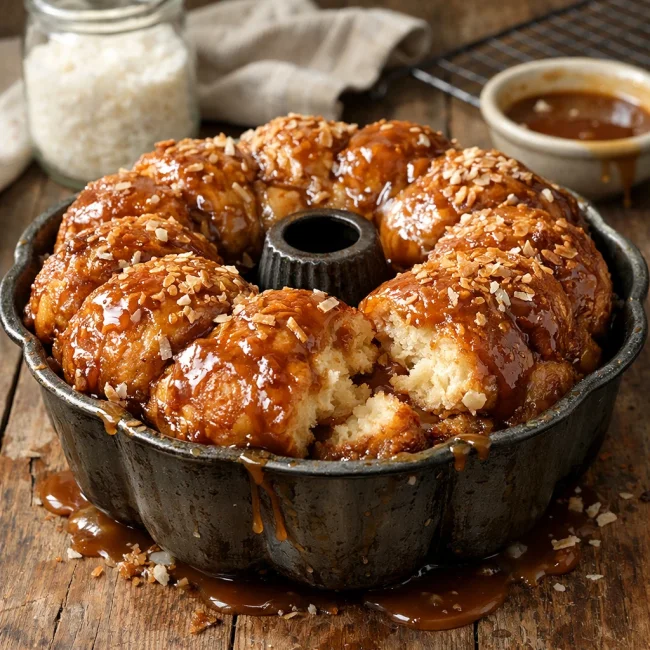 Coconut Caramel Monkey Bread