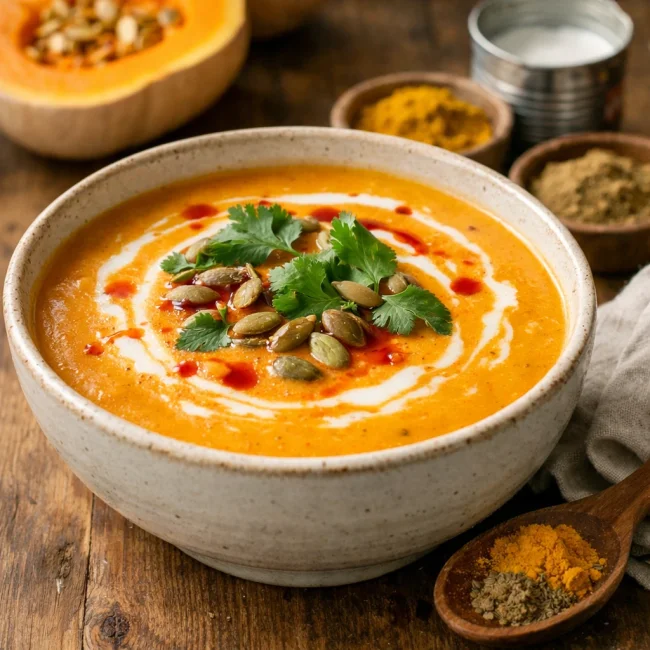 Coconut Curry Butternut Squash Soup