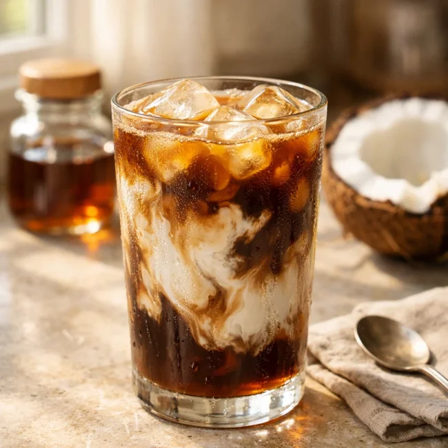 Coconut Maple Iced Coffee