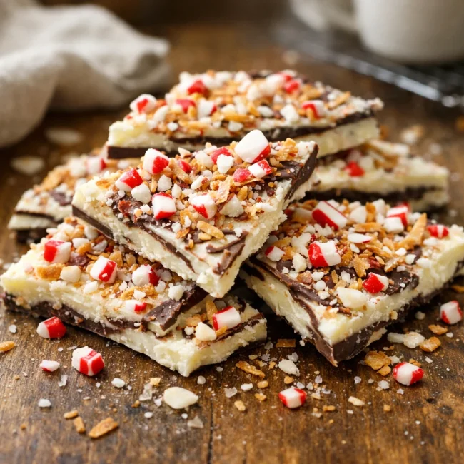 Coconut Peppermint Bark