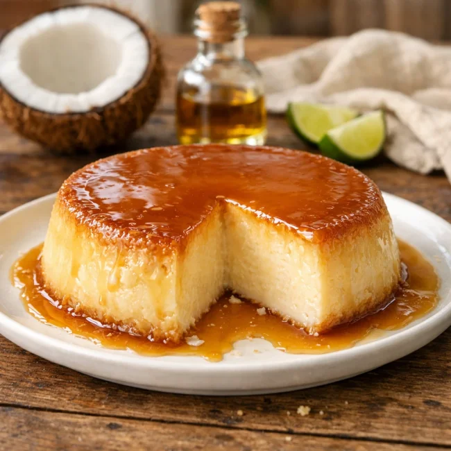 Coconut Rum Flan