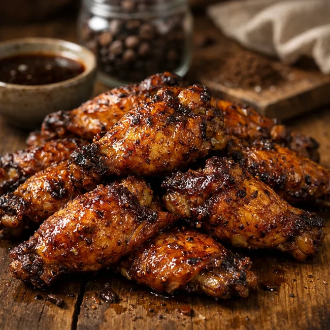 Coffee-Marinated Chicken Wings