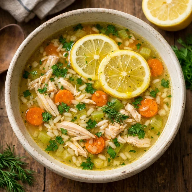 Comforting Lemon Herb Chicken Soup