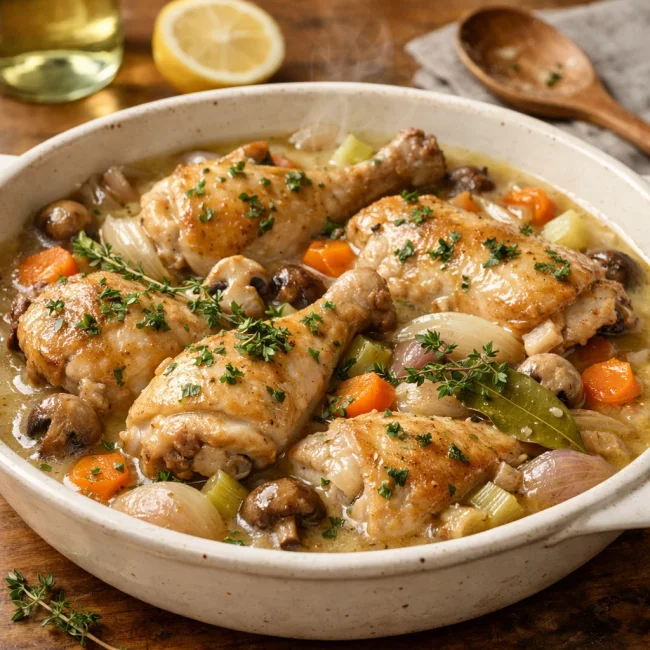 Coq au Vin Blanc