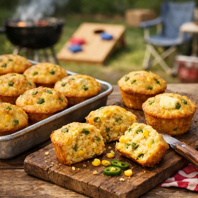 Cornhole-Style Cornbread Muffins