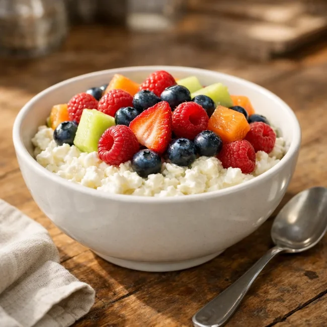 Cottage Cheese and Fruit Bowl