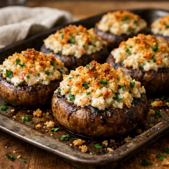 Crab & Herb Stuffed Mushrooms