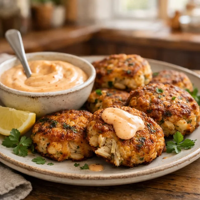 Crab Cakes with Spicy Aioli