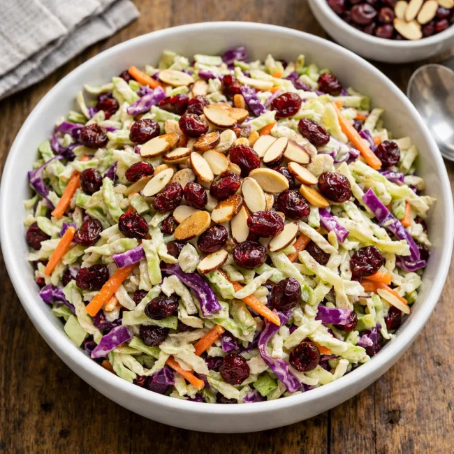 Cranberry Almond Coleslaw