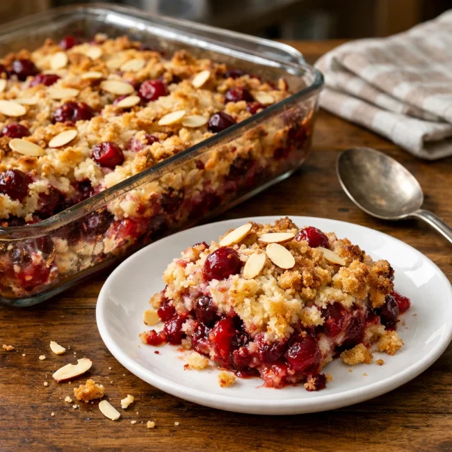 Cranberry Almond Easy Dump Cake