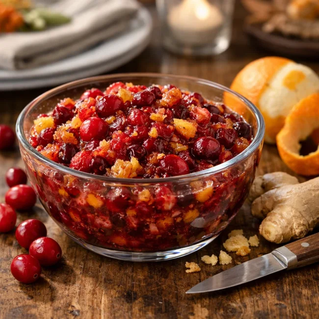 Cranberry Orange Ginger Relish