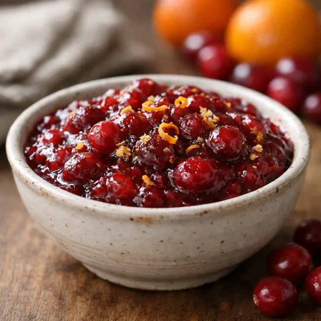 Cranberry Orange Ginger Sauce