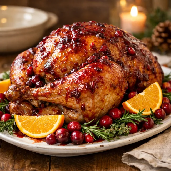 Cranberry-Orange Glazed Turkey