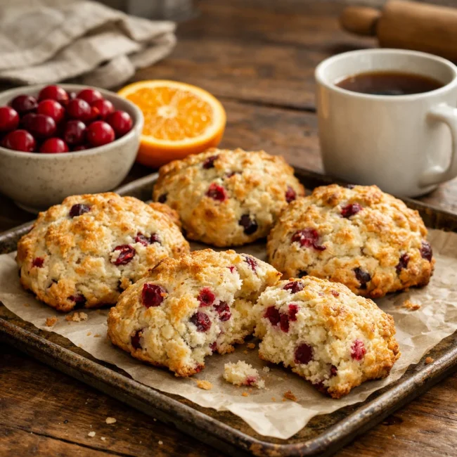 Cranberry Orange Scones