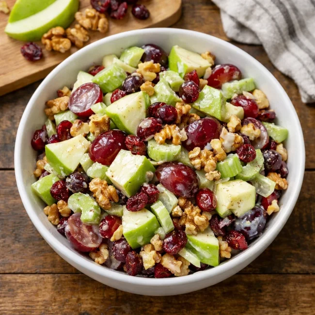 Cranberry Walnut Waldorf Salad