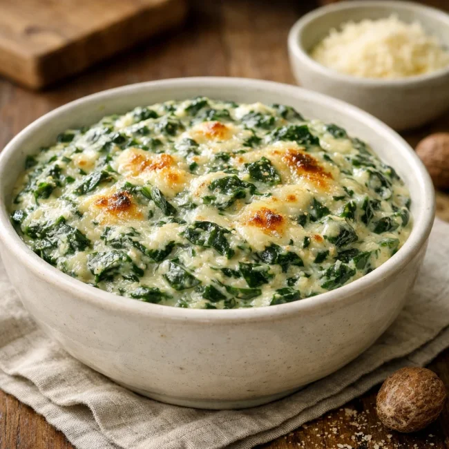 Creamed Spinach with Nutmeg and Parmesan