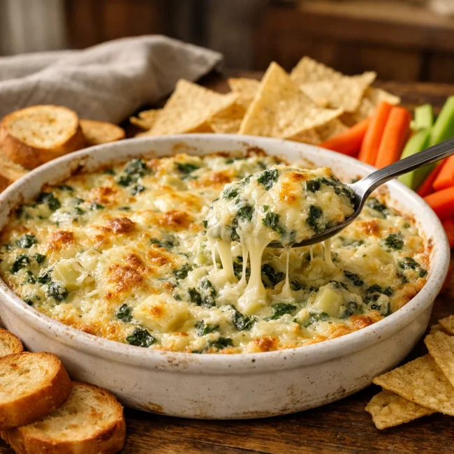 Creamy Artichoke Spinach Dip