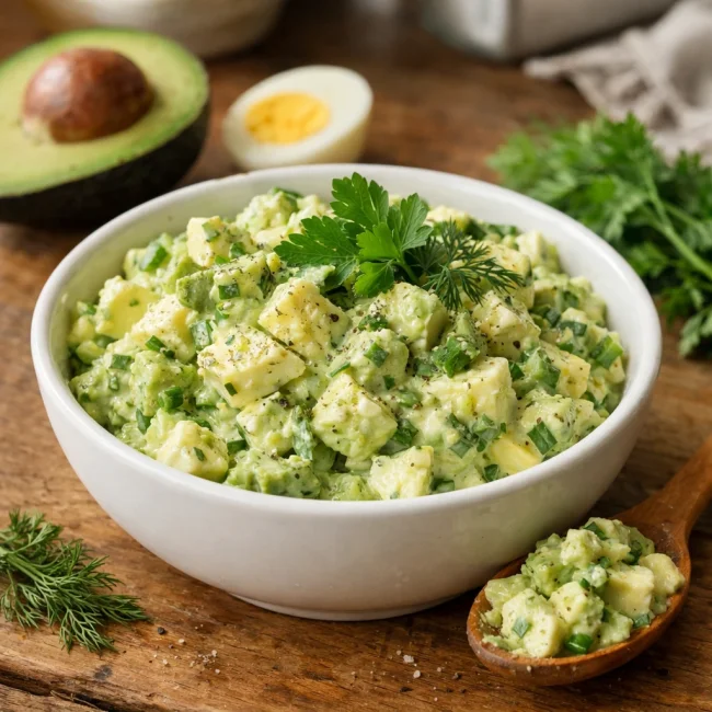 Creamy Avocado & Herb Egg Salad