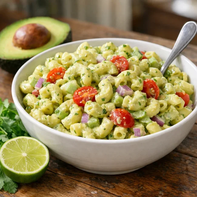Creamy Avocado Macaroni Salad