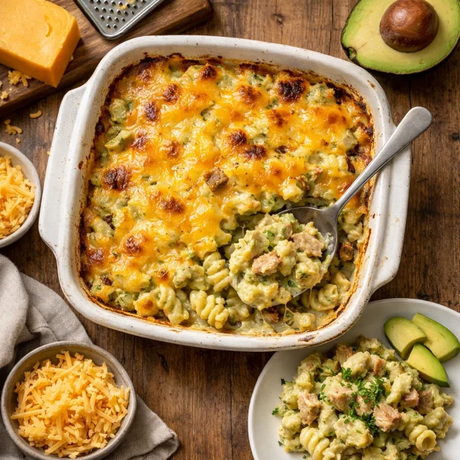 Creamy Avocado Tuna Casserole
