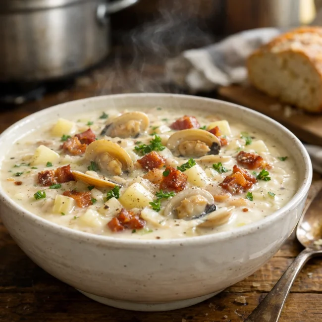 Creamy Bacon Clam Chowder