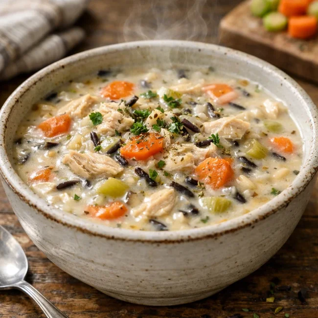 Creamy Chicken and Wild Rice Soup