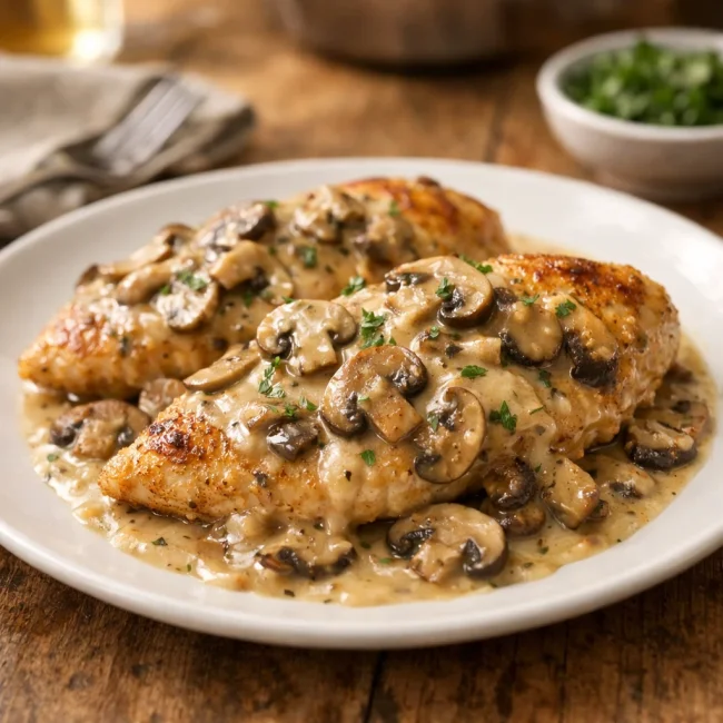 Creamy Chicken Marsala with Mushrooms