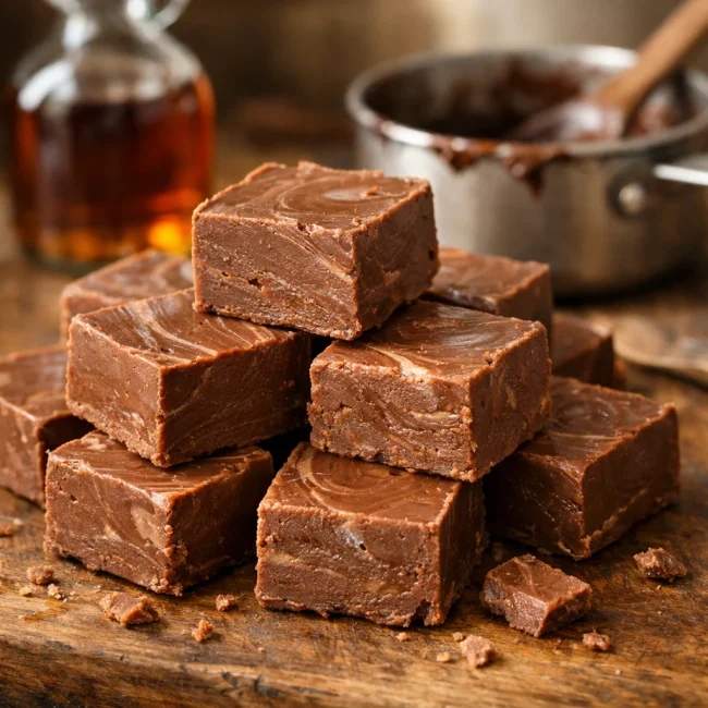 Creamy Chocolate Maple Fudge