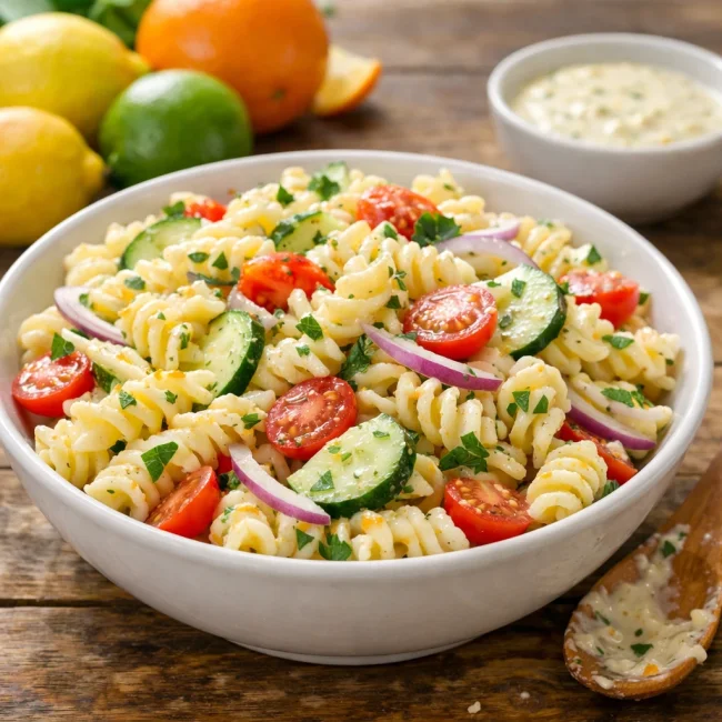 Creamy Citrus Pasta Salad