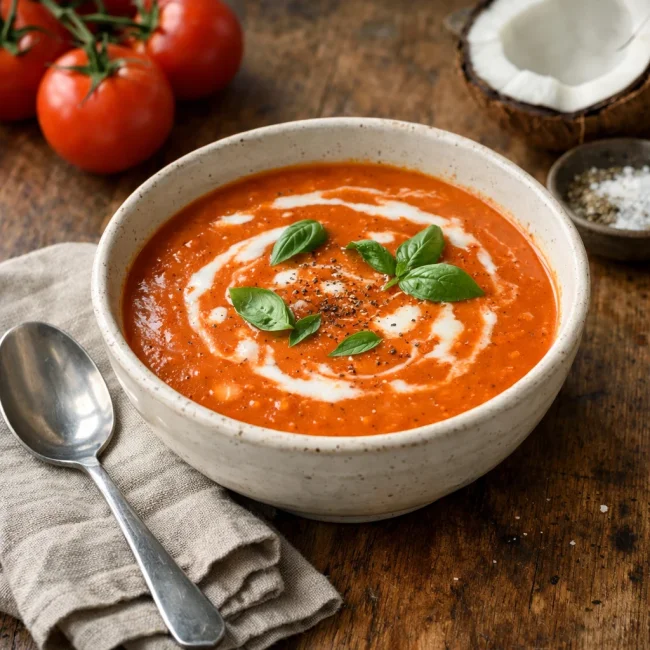 Creamy Coconut and Tomato Soup