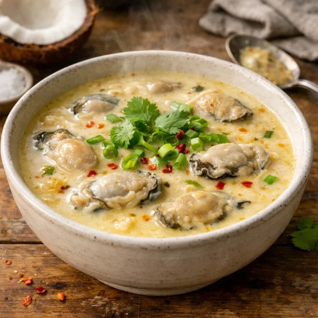 Creamy Coconut Oyster Stew