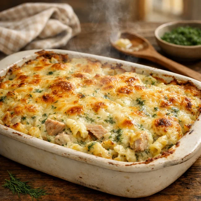 Creamy Dill Tuna Casserole