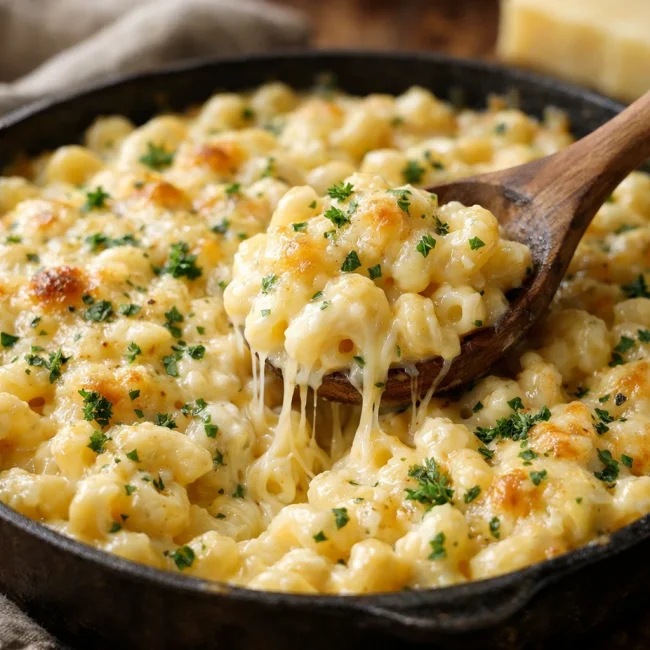 Creamy Garlic Herb Macaroni and Cheese