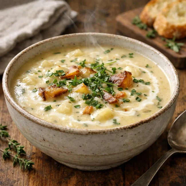 Creamy Herb Baked Potato Soup