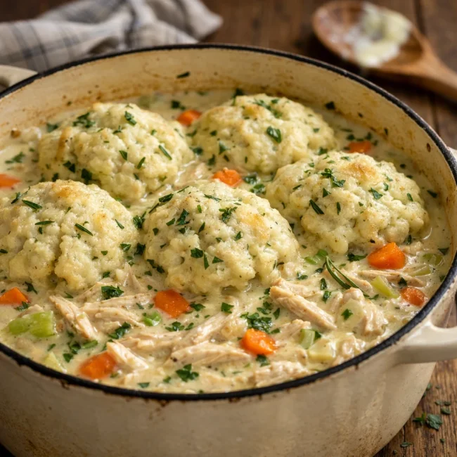 Creamy Herb Chicken and Dumplings