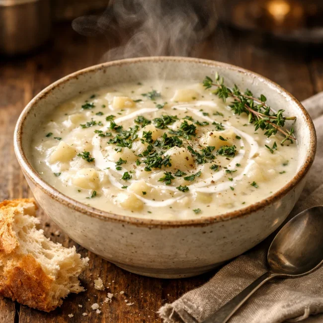 Creamy Herb-Infused Potato Soup