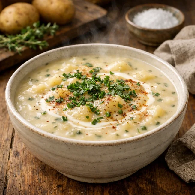 Creamy Herb Potato Soup