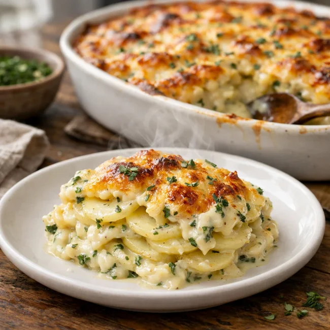 Creamy Herb Scalloped Potatoes
