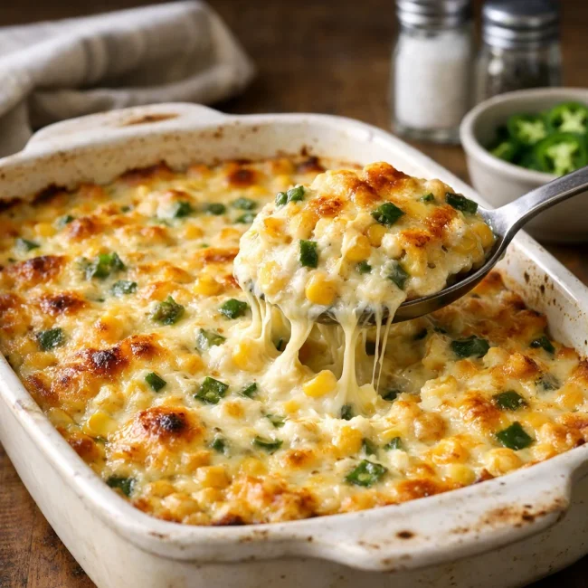 Creamy Jalapeño Corn Casserole