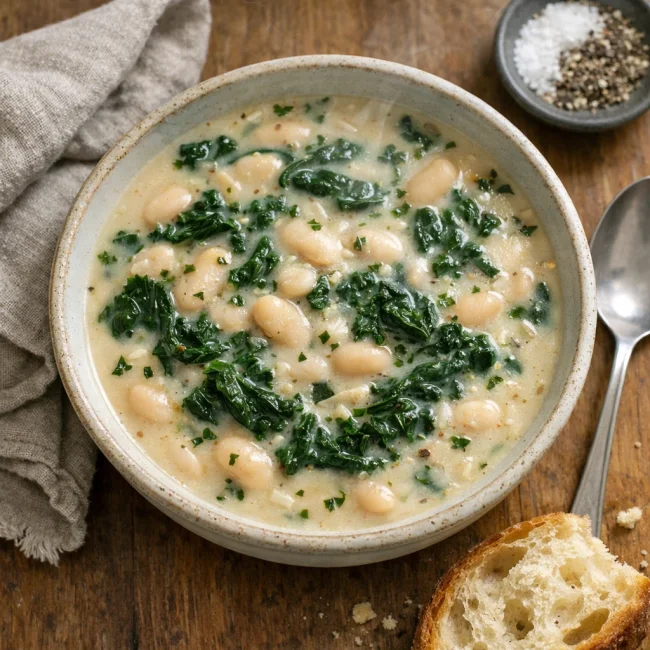 Creamy Kale and White Bean Soup