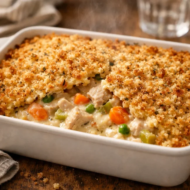 Creamy Leftover Turkey Casserole