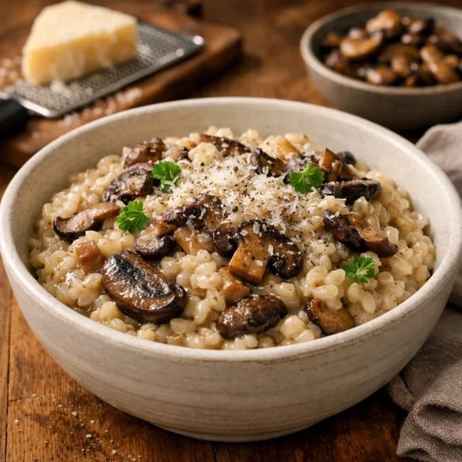 Creamy Mushroom Risotto