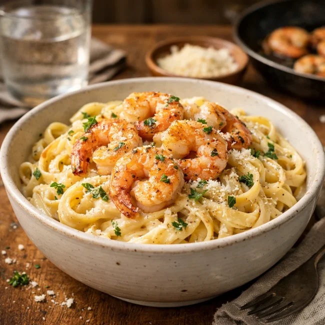 Creamy Shrimp Alfredo Delight