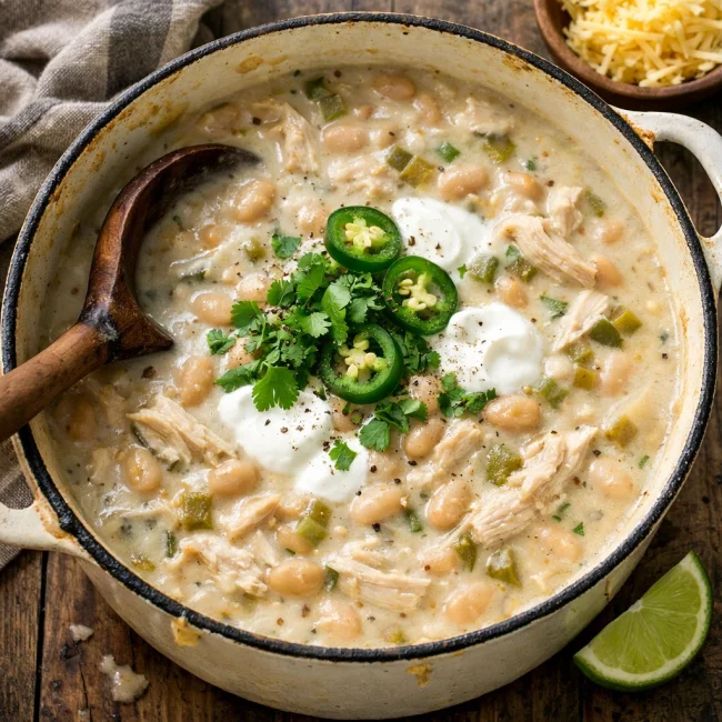 Creamy White Bean & Chicken Chili
