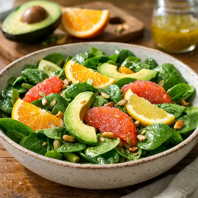 Crisp Citrus Spinach Delight